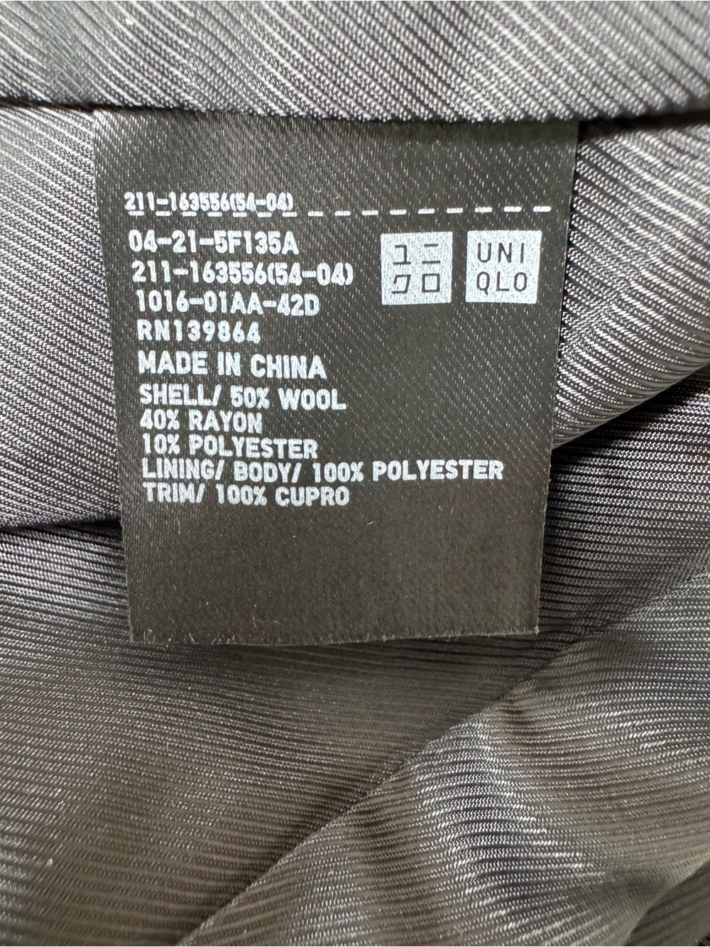 Carine Roitfeld x Uniqlo Herringbone Wool Blend Blazer Women's Medium Capsule - Picture 12 of 13